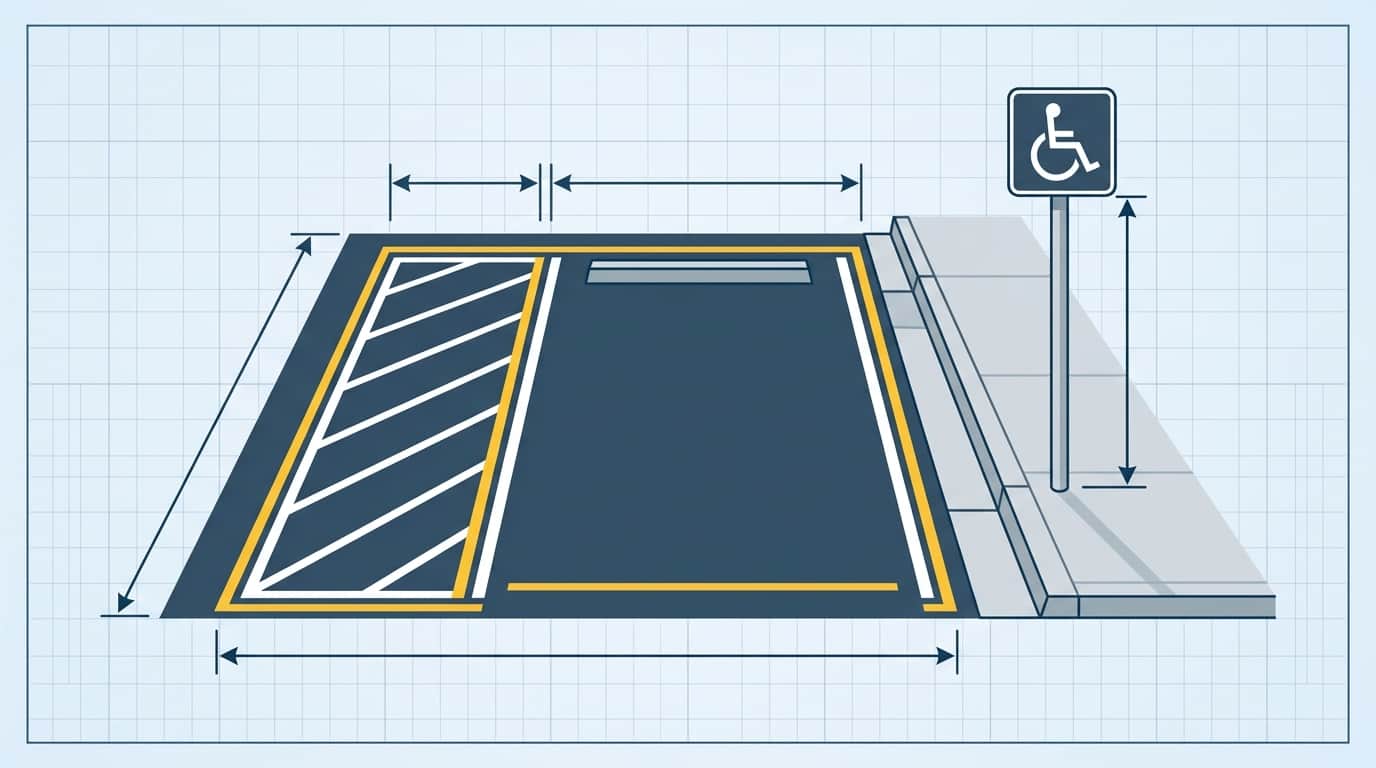 ADA Parking Lot Striping in Ormond Beach