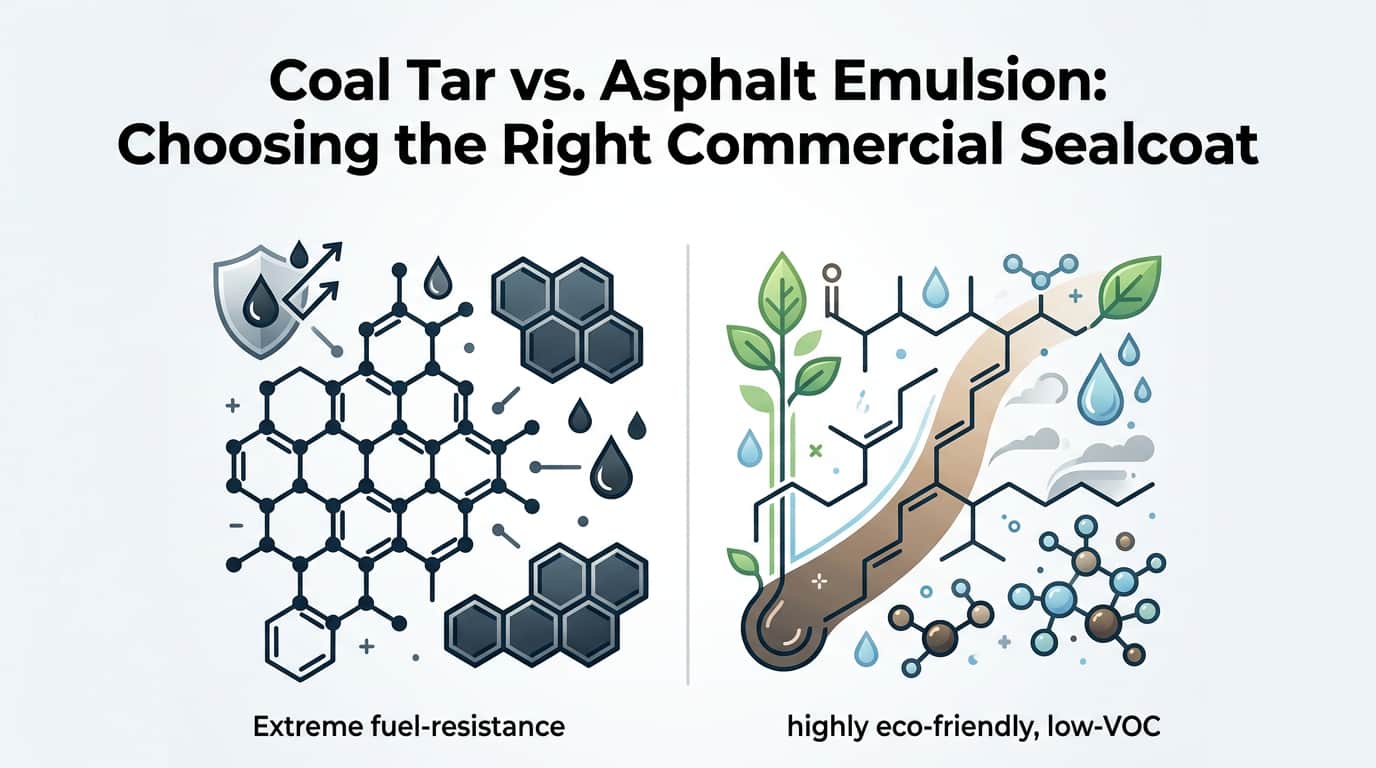 Sealcoating Lake County, Florida: Coal Tar vs. Emulsion