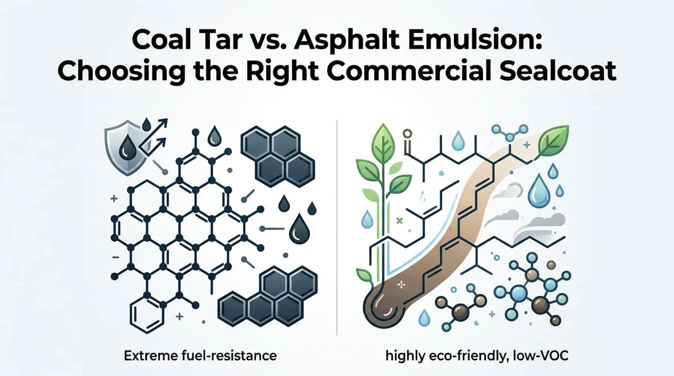 Sealcoating Lake County, Florida: Coal Tar vs. Emulsion
