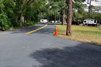Asphalt pavement painting