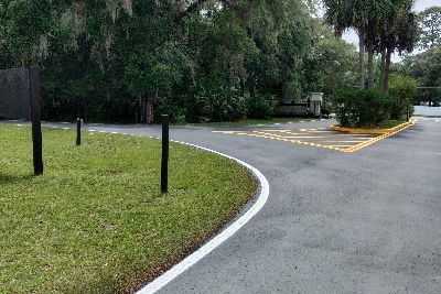 Asphalt pavement painting